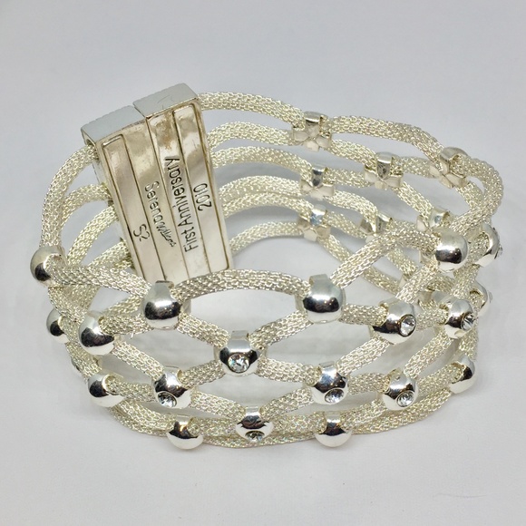 Serena Williams Woven Mesh & Crystal Bracelet - Picture 1 of 4